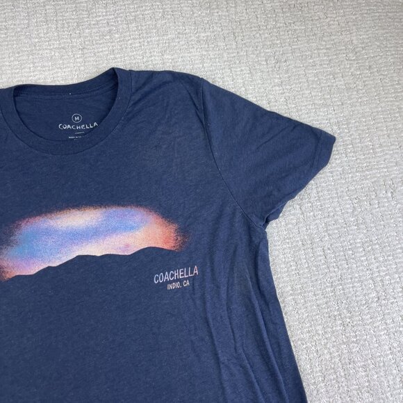 Coachella Blue 2018 Festival Desert Scene T Shirt Tee Top   Mens Size Medium - Picture 4 of 16